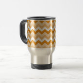 Mug De Voyage Zigzag (oranje en wit) (Devant gauche)