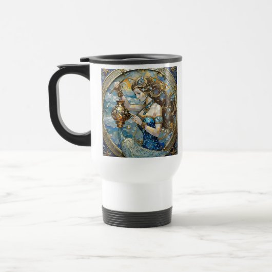 Mug De Voyage Zodiac - Aquarius Le Porteur D'Eau (Gauche)
