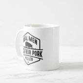 Mug De vrais Hommes Comme Leur Porc Pullé (Devant gauche)