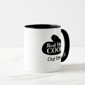 Mug De vrais hommes cuisinent un drôle de cadeau de Fê (Devant droit)