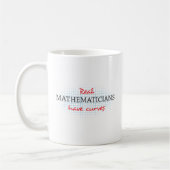 Mug De vrais mathématiciens ont des courbes | Drôle de (Gauche)