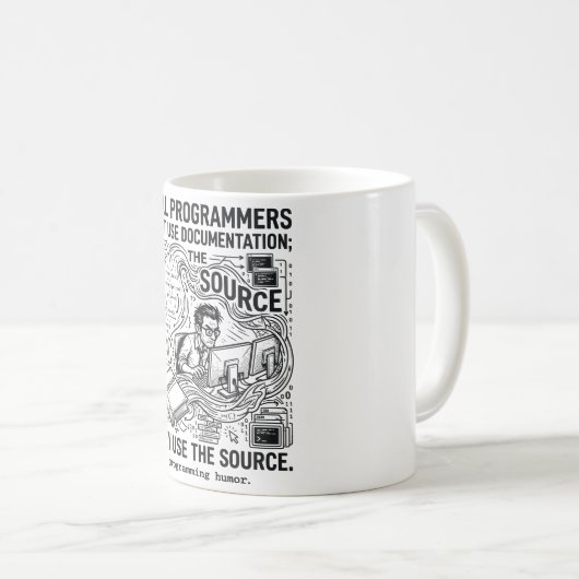 Mug De vrais programmeurs utilisent le code source (Devant droit)