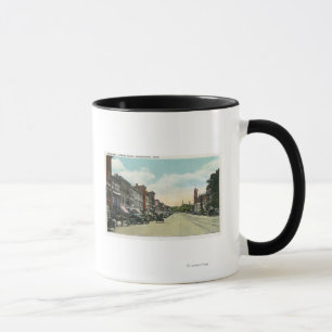 Mug De vue rue principale du sud vers le bas