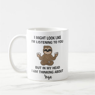 Mug de yoga de paresseux drôle Cadeau pour profess