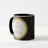 Mug DEACON Récemment Ordonné Verse Cadeau Commémoratif (Devant gauche)