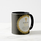 Mug DEACON Récemment Ordonné Verse Cadeau Commémoratif (Devant droit)