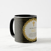 Mug DEACON Récemment Ordonné Verse Cadeau Commémoratif (Devant gauche)