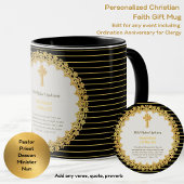 Mug DEACON Récemment Ordonné Verse Cadeau Commémoratif