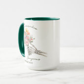 Mug Dead Gorgeous Nom Année Gothique Squelette Fleur S (Devant gauche)