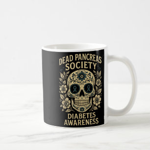 Mug Dead Pancreas Society - Design de ruban crâne de s