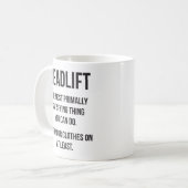 Mug Deadlift - Funny Gym - Novelty Workout (Devant gauche)