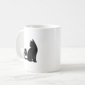 Mug Deadlifting Cat Workout Gym Fitness Exercise Weigh (Devant gauche)