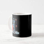 Mug Deadside Nurse Blue Scrubs Funny Skeleton Doctor M (Devant gauche)