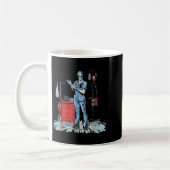 Mug Deadside Nurse Blue Scrubs Funny Skeleton Doctor M (Gauche)