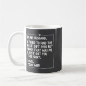 Mug Dear Husband Matching Couples Style For Him And He (Gauche)