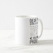 Mug Dear Math Grow Up And Solve Your Own Problems Funn (Devant droit)