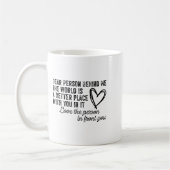 Mug Dear Person Behind Me The World Is A Better Place (Gauche)