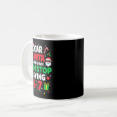 Mug Dear Santa 67 Funny Christmas Six Seven 6-7 Men Wo (Devant gauche)