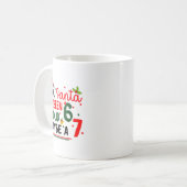 Mug Dear Santa 67 Funny Christmas Six Seven 6-7 Men Wo (Devant gauche)