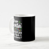 Mug Dear Santa Before I Explain How Much Do You Know C (Devant gauche)