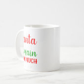 Mug Dear Santa Before I Explain How Much Do You Know X (Devant gauche)