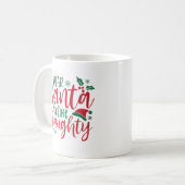 Mug Dear Santa Define Naughty Funny Christmas  (Devant gauche)