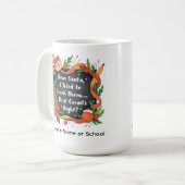 Mug Dear Santa, I Tried to Teach Them… Teacher Gift (Devant gauche)