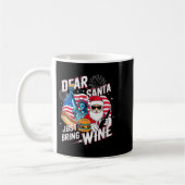 Mug Dear Santa Just Bring Wine For Christmas (Gauche)