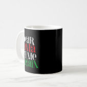 Mug Dear Santa Let's Me Explain Funny Christmas Pajama (Devant gauche)