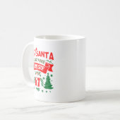 Mug Dear Santa Make Them Stop Saying 6-7 Funny Kids Ch (Devant gauche)