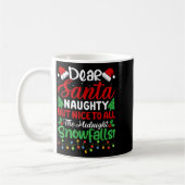 Mug Dear Santa Naughty But Nice To All Midnight Snowfa (Gauche)