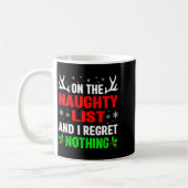 Mug Dear Santa On Naughty List Funny Christmas Mens Wo (Gauche)