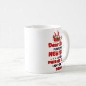 Mug Dear Santa Please Slip A New Back And Pair Of Knee (Devant droit)