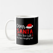 Mug Dear Santa Shirt Funny Matching Family Christmas P (Gauche)
