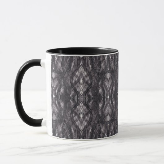 Mug Death Abstract Dark Black Watercolor Art (Gauche)