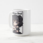 Mug Death Before Decaf (Devant gauche)