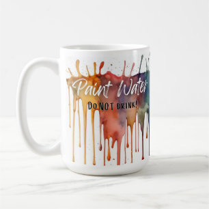 Mug d'eau de peinture colorée - Drôle artiste cade