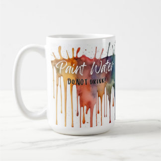 Mug d'eau de peinture colorée - Drôle artiste cade