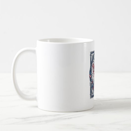 Mug Débardeur graphique vectoriel de jardin de campagn (Gauche)