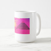 Mug Débardeur T-shirt Pyramides roses (Devant droit)