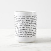 Mug Débat Pierre Feuille Ciseaux FunnyMug (Centre)