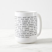 Mug Débat Pierre Feuille Ciseaux FunnyMug (Devant droit)