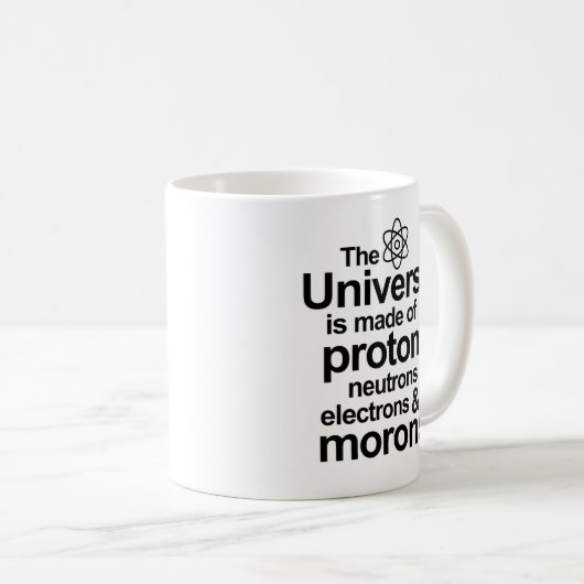 Mug Débiles d'électrons de neutrons de protons (Devant droit)