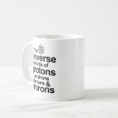 Mug Débiles d'électrons de neutrons de protons (Devant gauche)