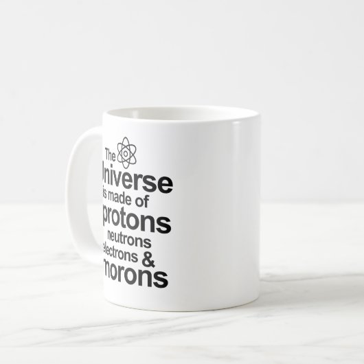 Mug Débiles d'électrons de neutrons de protons (Devant gauche)