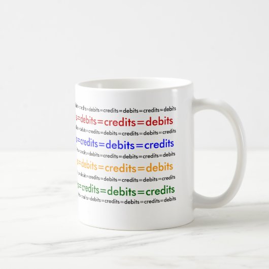 Mug Débits=crédits=débits=crédits=crédits=débits=débit (Droite)