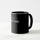 Mug Débits Funny du comptable Équivalents Crédits Cade (Devant droit)