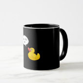 Mug Débogage de canard en caoutchouc (Devant droit)