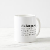 Mug débogage. entrée de dictionnaire drôle (Devant droit)