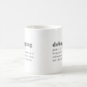Mug débogage. entrée de dictionnaire drôle (Centre)